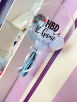 Set#18 ลูกโป่งบับเบิ้ล 22นิ้ว สอดไส้ลูกโป่งเล็ก