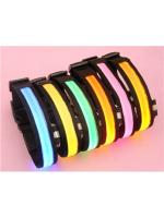 สายรัดแขนแถบไฟ LED กระพริบแสง สีเหลือง