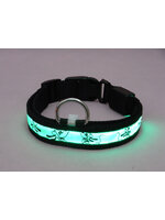 ปลอกคอ LED ลาย Pluto Collar สีเขียว ไซส์ XL สำหรับสุนัข