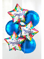 ลูกโป่งฟลอย์ทรงกลม สีฟ้าเข้ม ไซส์ 18 นิ้ว - Round Shape Balloon Blue Color 18" / Item No.TL-G020