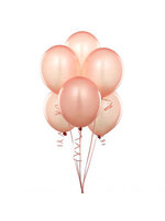 ลูกโป่งกลมเนื้อมุก สีส้มอ่อน (โอรส) ไซส์ 10 นิ้ว แพ็คละ 10 ใบ (Round Balloons - Pearl Orange Color 10")