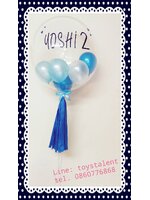 Set#56 ช่อลูกโป่งบับเบิ้ล 22 นิ้ว+สติกเกอร์ข้อความ HBD หรือชื่อย่อ+พู่ หรือ ลูกโป่งตกแต่ง (1 ช่อ)