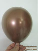 ลูกโป่งกลม สีน้ำตาลช็อคโกแล็ต ไซส์ 6 นิ้ว แพ็คละ 10 ใบ (Chocolate Color Round Balloon Size 6")