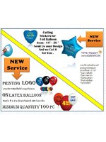 งานพิมพ์และสั่งตัดสติกเกอร์ ขั้นต่ำ 100 ใบ เท่านั้น ( รับเฉพาะ 1 สี 1 ด้าน)