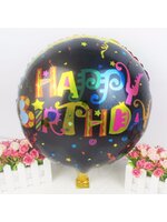 ลูกโป่งฟลอย์ Happy Birthday สีดำแฟนซี - Foil Balloon Happy Birthday / Item No. TL-D041
