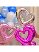 ลูกโป่งฟลอย์รูปหัวใจเสี้ยวเล็ก มีหลายสี กรุณาระบุสีที่ต้องการ ไซส์ 24 นิ้ว - Heart Shape Foil Balloon/ Item No.TL-G038