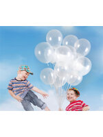 ลูกโป่งกลมเนื้อคริสตัล ใสไม่มีสี ไซส์ 12 นิ้ว แพ็คละ 10 ใบ (Round Balloons - Crystal Clear Color 12")