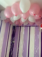 Set#2 ลูกโป่งกลมเนื้อมุก/พาสเทล/ ไซส์ 10 นิ้ว พร้อมอัดก๊าซลอยติดเพดาน จำนวน 50 ใบ