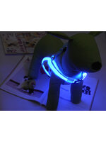 อานบังคับสุนัข LED สีฟ้า ไซส์ L