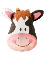 ลูกโป่งฟลอย์ หน้าวัว - Cow Face Foil Balloon / Item No. TL-B045
