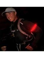 สายรัดแขนแถบไฟ LED กระพริบแสง สีแดง