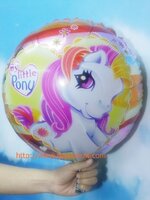 ลูกโป่งฟลอย์การ์ตูน My Little Pony ทรงกลม - Round Shape My Little Pony Foil Balloon / Item No. TL-B031