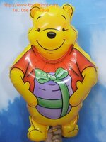 ลูกโป่งฟลอย์ หมีพูห์ - Winnie The Pooh with honey Foil Balloon / Item No. TL-B033