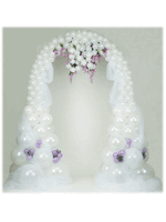 ลูกโป่งกลม เนื้อมุก สีขาว ไซส์ 6 นิ้ว แพ็คละ 10 ใบ (Round Pearl White Balloon Size 6')