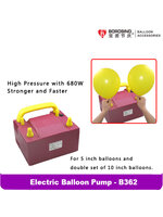 ที่สูบลูกโป่งแบบใช้ไฟฟ้า แบบ 2 หัวปั๊มลม B-362