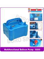 ที่สูบลูกโป่งแบบใช้ไฟฟ้า แบบ 2 หัวปั๊มลม B-305 มีระบบนับ และปรับความแรง B-305