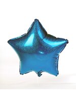 ลูกโป่งฟลอย์รูปดาว Laser สีฟ้า ไซส์ 19 นิ้ว - Star Shape Laser Foil Balloon Blue Color / TL-G004