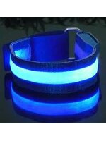สายรัดแขนแถบไฟ LED กระพริบแสง สีฟ้า