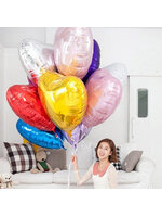 ลูกโป่งฟลอย์รูปหัวใจ สีชมพูอ่อนมุก ไซส์ใหญ่ 32 นิ้ว - Heart Shape Balloon Pearl Pink Color / Item No.TL-G012