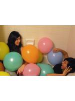 ลูกโป่งกลม สีส้มไซส์ 9 นิ้ว แพ็คละ 10 ใบ ( Round Balloons 9" - Orange Standard Color )