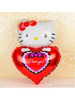 ลูกโป่งฟลอย์ Hello Kitty หัวใจ I Love You สีแดง - Hello Kitty I Love You heart Foil Balloon / Item No. TL-E022