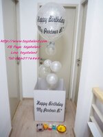 ++เซ็ท++กล่องเซอร์ไพรส์ลูกโป่ง ขนาด L ส่งในเขตกทม.