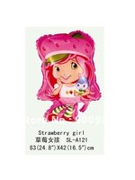 Stewberry Girl Foil Balloon - บอลลูนลายการ์ตูน สตอร์เบอร์รี่เกิลย์/TL-A016
