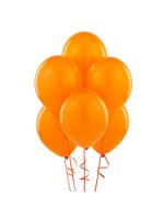 ลูกโป่งกลม สีส้ม ไซส์ 10 นิ้ว แพ็คละ 10 ใบ (Round Balloons Size 10" - Standard Orange Standard Color)