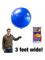 ลูกโป่งจัมโบ้ สีฟ้า ขนาด 36 นิ้ว - Round Jumbo Balloon Blue