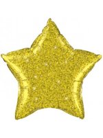 ลูกโป่งฟลอย์รูปดาวใหญ่ Laser สีทอง ไซส์ 24นิ้ว - Star Shape Laser 24" Foil Balloon Gold Color / TL-G005