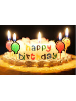 เทียนวันเกิด Happy Birthday ลูกโป่ง / Item No.TL-N002