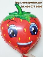ลูกโป่งฟลอย์ สตอร์เบอร์รี่ - Strawberry Foil Balloon / Item No. TL-A063