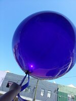 ลูกโป่งจัมโบ้ สีม่วง คริสตัล ขนาด 24 นิ้ว - Round Jumbo Balloon Purple Crystal 24"