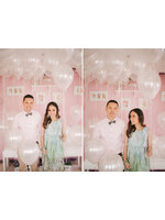 ลูกโป่งกลมเนื้อมุก สีขาว ไซส์ 12 นิ้ว แพ็คละ 10 ใบ (Pearl White Balloon Size 12")