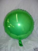 ลูกโป่งฟลอย์ทรงกลม สีเขียว ไซส์ 18 นิ้ว - Round Shape Balloon Green Color 18" / Item No.TL-G020