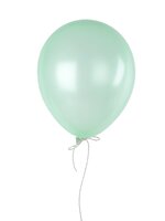 ลูกโป่งกลมเนื้อมุก สีเขียวอ่อนน้ำทะเล ไซส์ 12 นิ้ว แพ็คละ 10 ใบ (Pearl Sea Green Balloon Size 12")