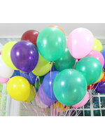 ลูกโป่งกลม สีมาตรฐาน คละสี ไซส์ 9 นิ้ว แพ็คละ 10 ใบ (Mixed Standard Balloons 9")