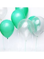 ลูกโป่งกลม สีเขียวเข้ม ไซส์ 10 นิ้ว แพ็คละ 10 ใบ (Round Balloons Size 10" - Standard Green Color)