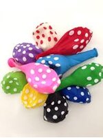ลูกโป่งกลมพิมพ์ลายจุด Polka Dot ไซส์ 12 นิ้ว คละสี แพ็คละ 100 ใบ (Round Balloons 12" - Polka Dot Printing latex balloons)