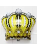 ลูกโป่งฟลอย์ทรงมงกุฎ สีทอง - Gold Crown Shape Foil Balloon / Item No. TL-D043
