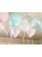 ลูกโป่งกลมเนื้อพาสเทล สีเขียวอ่อน ไซส์ 12 นิ้ว แพ็คละ 10 ใบ (Round Balloon - Pastel Green )