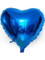 ลูกโป่งฟลอย์รูปหัวใจ สีฟ้า ไซส์กลาง 24 นิ้ว - Heart Shape Balloon 24" Blue Color / Item No.TL-G016