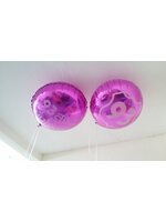 ลูกโป่งฟลอย์ทรงกลม สีชมพู ไซส์ 18 นิ้ว - Round Shape Balloon Pink Color 18" / Item No.TL-G020