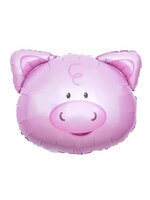 ลูกโป่งฟลอย์ หน้าหมู - Pig Face Foil Balloon / Item No. TL-B046
