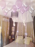 ลูกโป่งกลมเนื้อมุก สีม่วงอ่อน ไซส์ 10 นิ้ว แพ็คละ 10 ใบ (Round Balloons Size 10" - Pearl Light Purple Color)