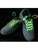เชือกผูกรองเท้าไฟ LED สีเขียว/สีเหลือง Shoelace - LED Green/Yellow color