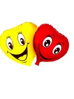 Two Smiley Heart Shape Balloon - ลายหน้ายิ้ม Smiley รูปหัวใจ 2 ดวง / Item No. TL-A039