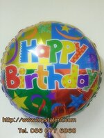 ลูกโป่งฟลอย์ Happy Birthday / Item No. TL-D025 - Foil Balloon Happy Birthday