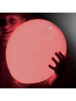 ลูกโป่ง LED สีแดง แพ็ค 5 ชิ้น ไฟสว่างเหมือนโคมไฟ (LED Red Balloon - LED Fixed Mode)