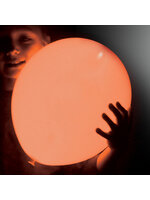 ลูกโป่ง LED สีส้ม แพ็ค 5 ชิ้น ไฟสว่างเหมือนโคมไฟ (LED Orange Balloon - LED Fixed Mode)